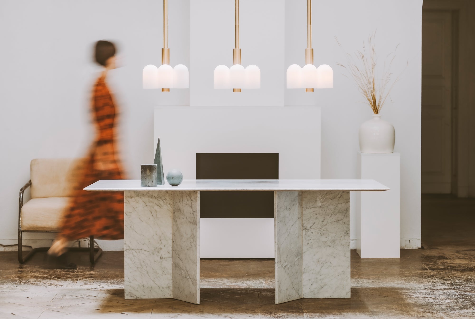 Schwung Odyssey 6 Polished Nickel Chandelier